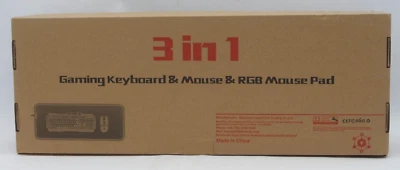 Wireless Gaming-Tastatur & Maus-Set 3 in 1 Mambasnake 3800 mAh XM670 Neu - Bild 1 von 4