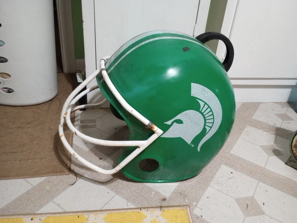 MSU Grill Top Cover Football Helmet Charcoal Barbecue Grid-Iron NFL 90S Vintage - Image 1 of 4