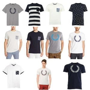 Men's Fred Perry Graphic Short Sleeve T-Shirt Tee NEW - Picture 1 of 23