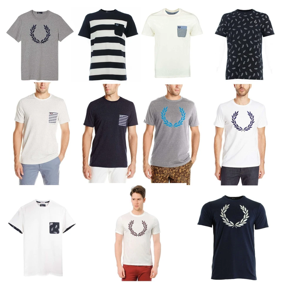 Men's Fred Perry Graphic Short Sleeve T-Shirt Tee NEW - Image 1 of 1