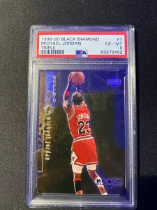 Black Diamond Triple Michael Jordan 1998 7 PSA 6 1262/1500 envío gratuito - Imagen 1 de 2