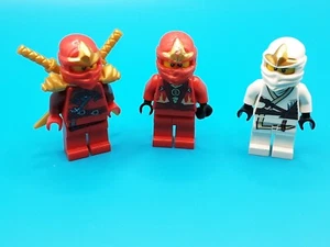 LEGO minifigure ninjago Zane ZX And Kai Minifigures LOT OF 3 Legos - Picture 1 of 6