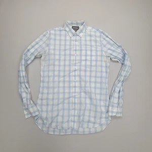 Bonobos Shirt Adult Large Blue White Button Up Slim Long Outdoors Casual Mens - Picture 1 of 9