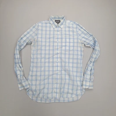 Bonobos Shirt Adult Large Blue White Button Up Slim Long Outdoors Casual Mens - Image 1 of 4