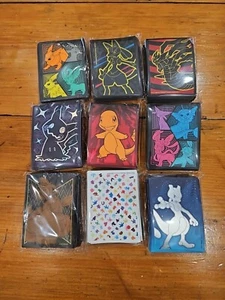 4x Random Pokemon Card Sleeves variety Eevee Charizard - Sealed Brand New (60+) - Picture 1 of 5