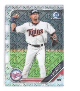 2019 Bowman Draft Royce Lewis Chrome Asia Mojo Refractor BDC-46 Pre-RC Twins - Picture 1 of 2