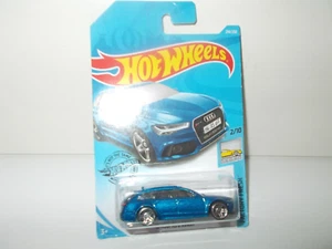 Hot Wheels '17 AUDI RS 6 AVANT BLUE VERY RARE MOC - Picture 1 of 5