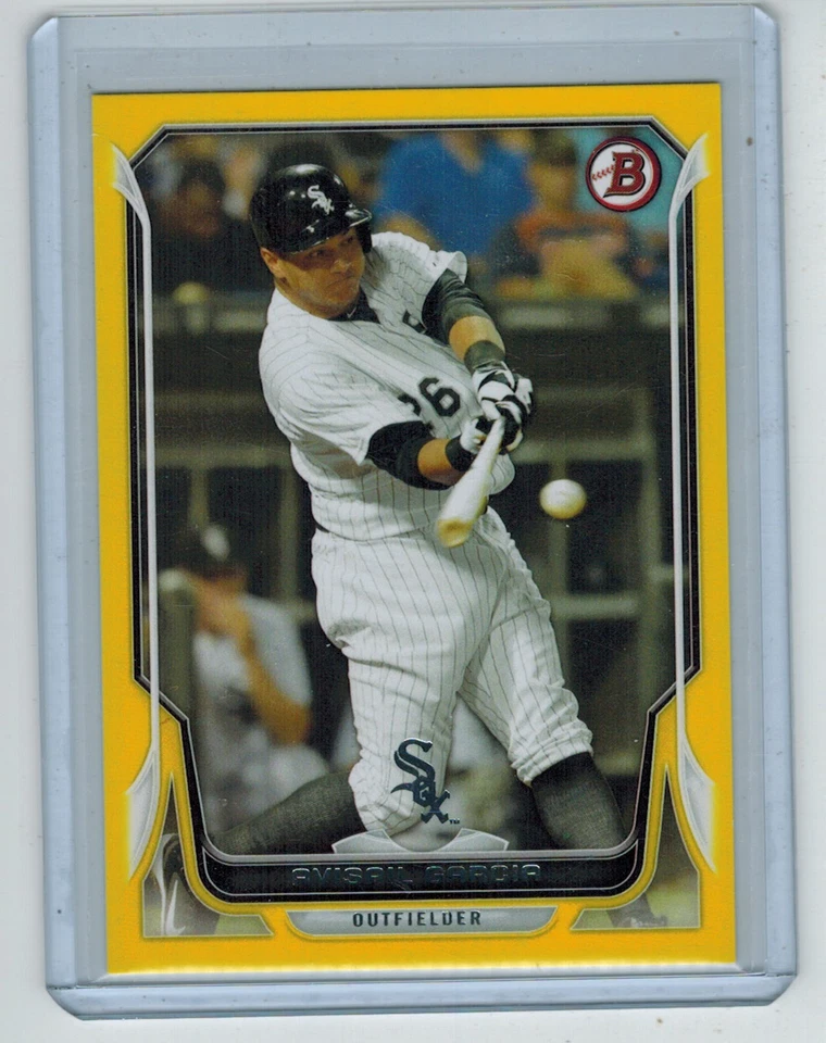 2014 BOWMAN AVISAIL GARCIA #45 YELLOW 32/99 CHICAGO WHITE SOX - Image 1 of 1
