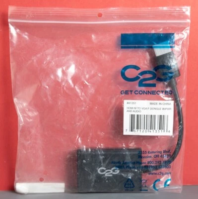 NEW~ HDMI Male to VGA Female Video Cable Cord Converter Adapter 1080P TV Monitor - Image 1 of 4