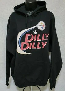 Gildan Mens Womens Sweatshirt Shirt Size 2XL XXL Pittsburgh Steelers Dilly Dilly - Picture 1 of 12