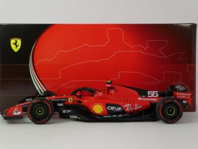 BBR Ferrari SF-23 #55 Carlos Sainz Jr Bahrain GP 2023 1/18 BBR231855 - Immagine 1 di 3