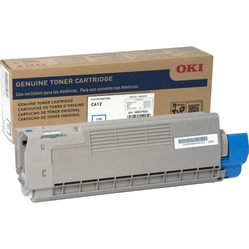 Oki Toner Cartridge - Cyan - LED - 6000 Pages - 1 Each 46507503 - 1 Each