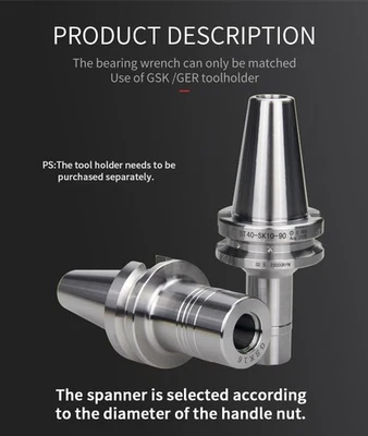 Milling Cutter Shank Nut Wrench Chuck Lathe Holder SK10-C30/35/40 SK20-C50 C48 | - Image 1 of 4