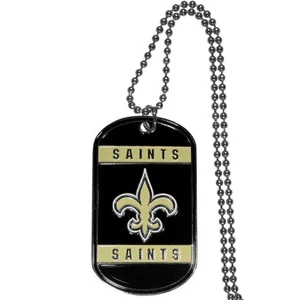 NEW ORLEANS SAINTS NFL Dog Tag Style Necklace w/ Chain - FREE U.S. Shipping ! - Picture 1 of 1