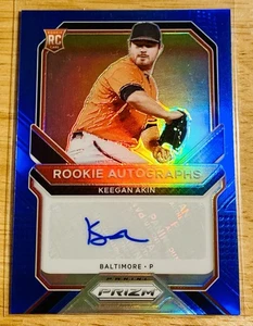 2021 Panini Prizm KEEGAN AKIN Rookie Autographs Blue Prizm RC #RA-KA /50 - Picture 1 of 4