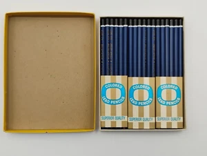 Vintage Colored Pencils Century's Star-Rite Blue 3007 NOS 3 Dozen Made in USA - Picture 1 of 6