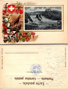 Postcard Switzerland Rhinefall Waterfall Scenic View - Collectible - Picture 1 of 1