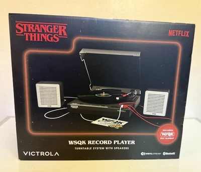 Stranger Things with the Victrola WSQK Record Player. Sealed Hard To Find! - Image 1 of 4