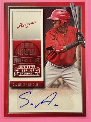 2015 Panini Contenders Sergio Alcantara Prospect Ticket Auto #35 Baseball - Image 1 of 2