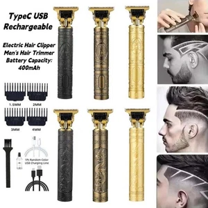 Vintage T9 Men's Hair Clipper Electric Shaver Rechargeable Hair Trimmer Beard - Picture 1 of 18