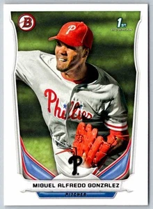 2014 Bowman Miguel Alfredo Gonzalez #BP105 Baseball Card - Picture 1 of 2