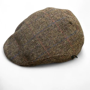 Cappello MUCROS WEAVERS Trinity Newsboy Flat Cap Uomo LG Trinity 100% Lana Irlanda - Foto 1 di 9