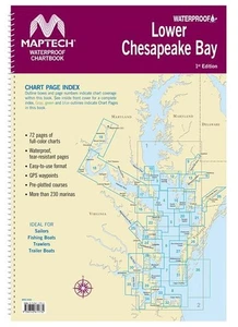 Maptech Waterproof Chartbook: Lower Chesapeake Bay, 1st Edition - Picture 1 of 1