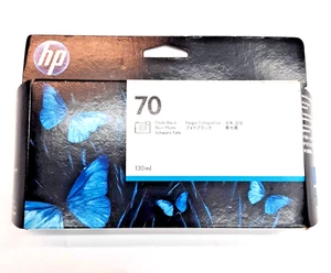 NEW Genuine HP 70 Photo Black DesignJet Ink Cartridge C9449A (Exp. 2022) - Picture 1 of 6
