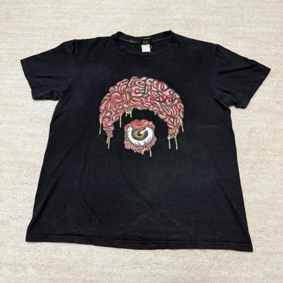 Vintage Y2K Osiris Skateboard T-shirt Brain Eyeball Graphic Men's Small Black - Image 1 of 4