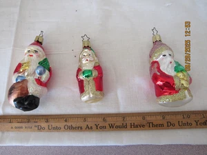 3 adornos navideños vintage de Papá Noel del viejo mundo - Imagen 1 de 6