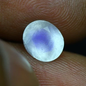1.26 Cts_Great Electric Blue Shadow_100 % Natural Unheated Blue Moonstone_India - Picture 1 of 3