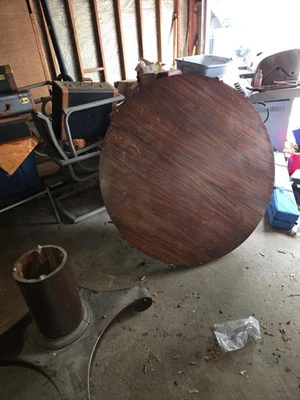 antique dining table with extensions  - Image 1 of 3