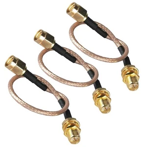 RP-SMA Extension Cable, Male to Female Bulkhead Crimp RG316 Coax5319 - Picture 1 of 4