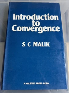INTRODUCTION TO CONVERGENCE - S C MALIK - HARDCOVER WITH DUSTJACKET - Picture 1 of 2