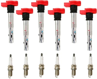 Bobinas de encendido directo y bujías para Audi A4 Quattro 3,2 L 2005 2009 2010 Foto 1 de 4