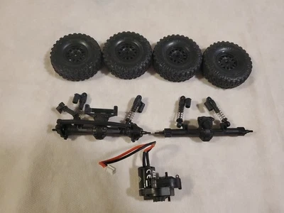 Axial Deadbolt 1/24 Wheels Tires Axles Differentials Transmission, BAD MOTOR?  - Image 1 of 4