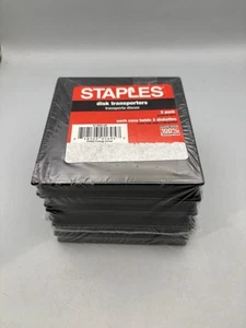 Staples NIP Disk Transporters Holders Floppy Disk Storage Cases 5 Pack - Bild 1 von 3