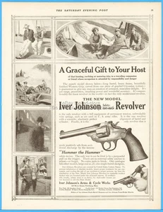 1910 Iver Johnson Safety Automatic Revolver Arms and Cycle Works Fitchburg MA Ad - Picture 1 of 1