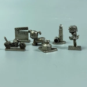 Monopoly Betty Boop 6 Ersatz Spielsteine Spielfiguren Betty, Lippenstift, Motorrad - Bild 1 von 8