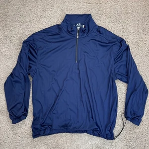 K & R Collection Jacket Mens Large Pullover Golf Lightweight Navy Blue - Picture 1 of 11