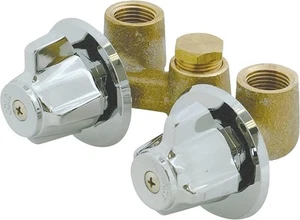 EZ-FLO 1/2 Inch IPS Shower Stall Valve, Chrome, 10551 1/2" Inlet, Chrome - Picture 1 of 6
