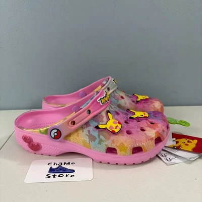 Zueco Crocs Pikachu Clásico Pokemon Slide On Rosa 211229-90H Niños Talla 5 Foto 1 de 4