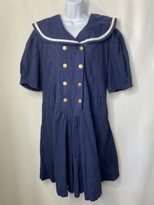 Vintage Ulterior Motives Womens Shorts Romper Size 22 Sailor Nautical Coastal - Picture 1 of 13