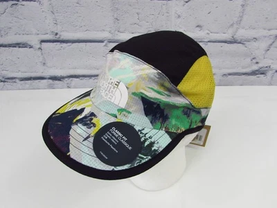 The North Face 经典合身夏季 LT 跑帽黑色醋栗 P 均码全新带标签 — 第 1/4 张图片