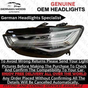 AUDI A6 S6 RS6 C7 2017 LED COMPLETE HEADLIGHT LEFT/NEAR/PASSENGER SIDE GENUINE - Picture 1 of 9