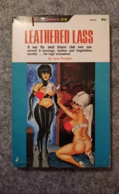 Leathered Lass 1968 Gene Bilbrew eneg Pulp GGA Lana Preston Corsair Books bdsm - Image 1 of 4