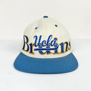 Vintage 90s UCLA Bruins Adidas Blockhead Snapback Hat Cap - Picture 1 of 11