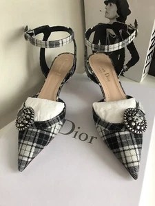 NIB $1090 Dior Gang slingback Pumps 36 - Picture 1 of 12