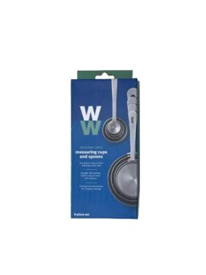Weight Watchers Stainless Steel Portion Control Measuring Cups, Spoons 8 Pc Set - Image 1 of 3