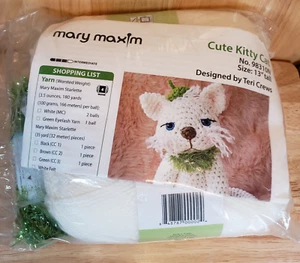 Mary Maxim Crochet Kit Cute Kitty Cat #98310N Plus Bonus - Picture 1 of 4